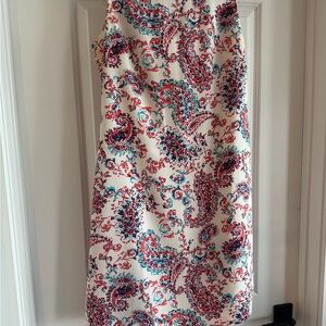 Talbots Multicolor Paisley Sleeveless Dress